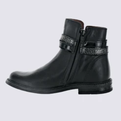 Bottines Bellamy, Bottines Tendances Filles En Cuir Noir