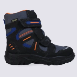 Bottines Chaudes Gore-tex Garçon Superfit Noir Et Orange