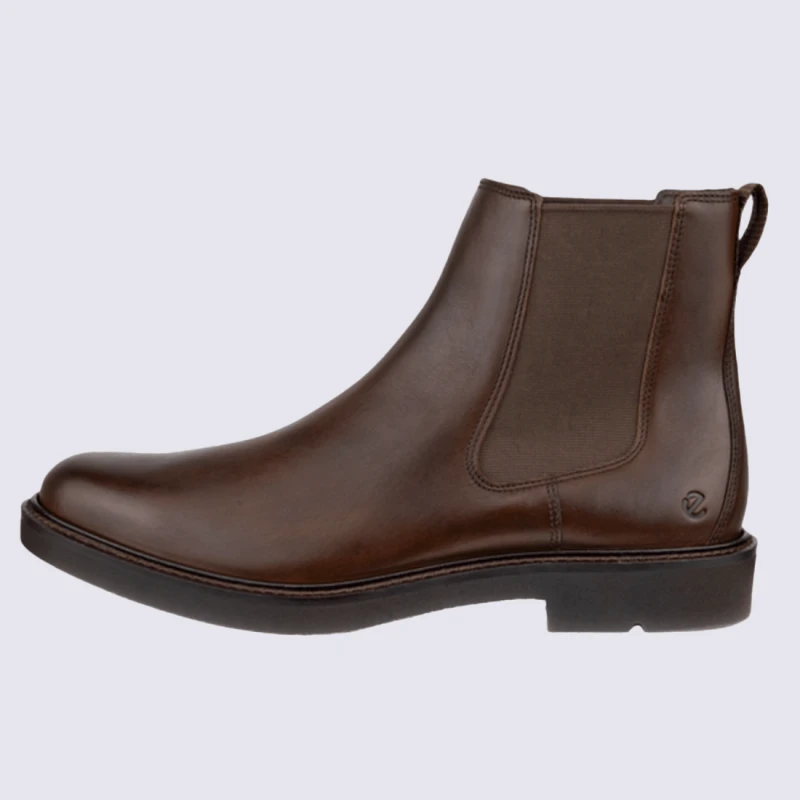 Bottines Ecco, Bottines élégantes Et Agréables Femme, En Cuir Lisse Cacao – Image 3