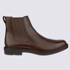 Bottines Ecco, Bottines élégantes Et Agréables Femme, En Cuir Lisse Cacao