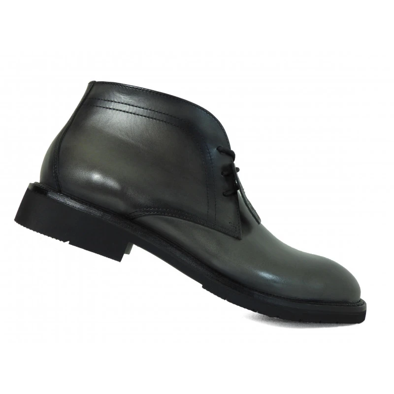 Bottines En Cuir Gris Mephisto Tendance Homme