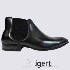 Bottines Kdopa, Bottines Basses Homme En Cuir Noir