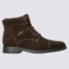 Bottines Mephisto, Bottines à Lacets Homme En Cuir Velours Marron Foncé