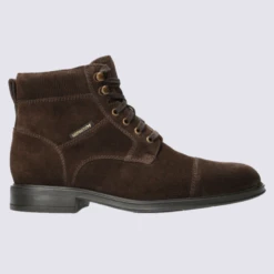 Bottines Mephisto, Bottines à Lacets Homme En Cuir Velours Marron Foncé