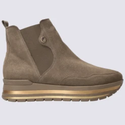 Bottines Mephisto, Bottines Tendance Femme En Cuir Velours Marron