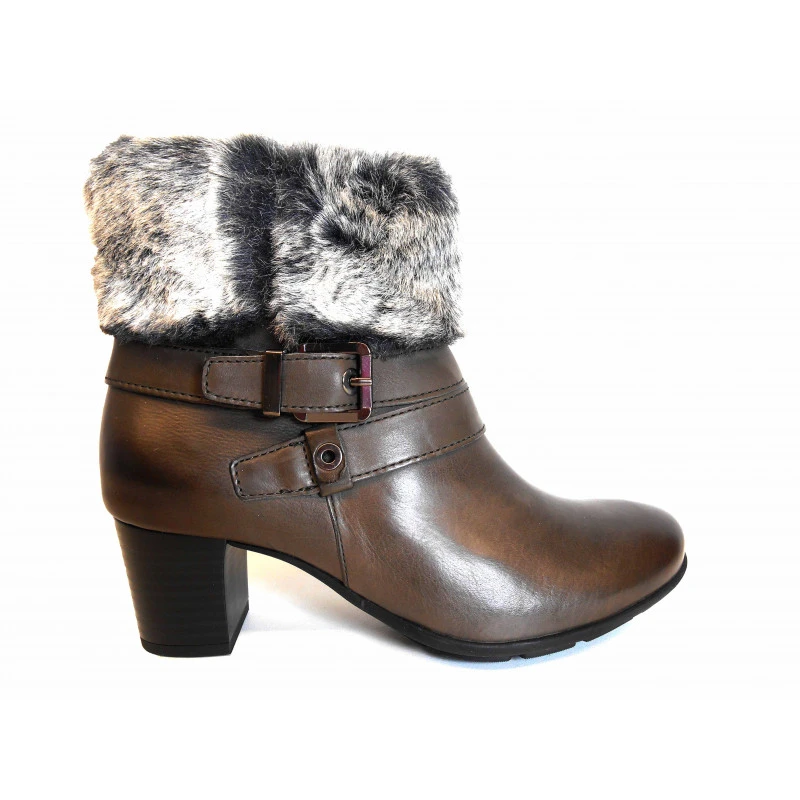 Bottines Mephisto Confortables à Talon En Cuir – Image 2