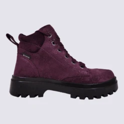 Bottines Superfit, Bottines Tendances Filles En Cuir Nubuck Rouge