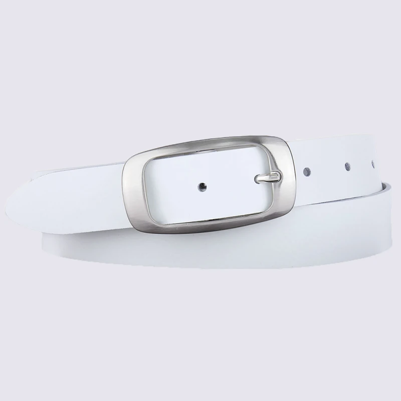 Ceinture Bernd Götz, Ceinture Classique En Cuir Blanc