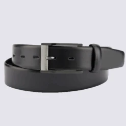 Ceinture Bernd Götz, Ceinture Classique En Cuir Noir