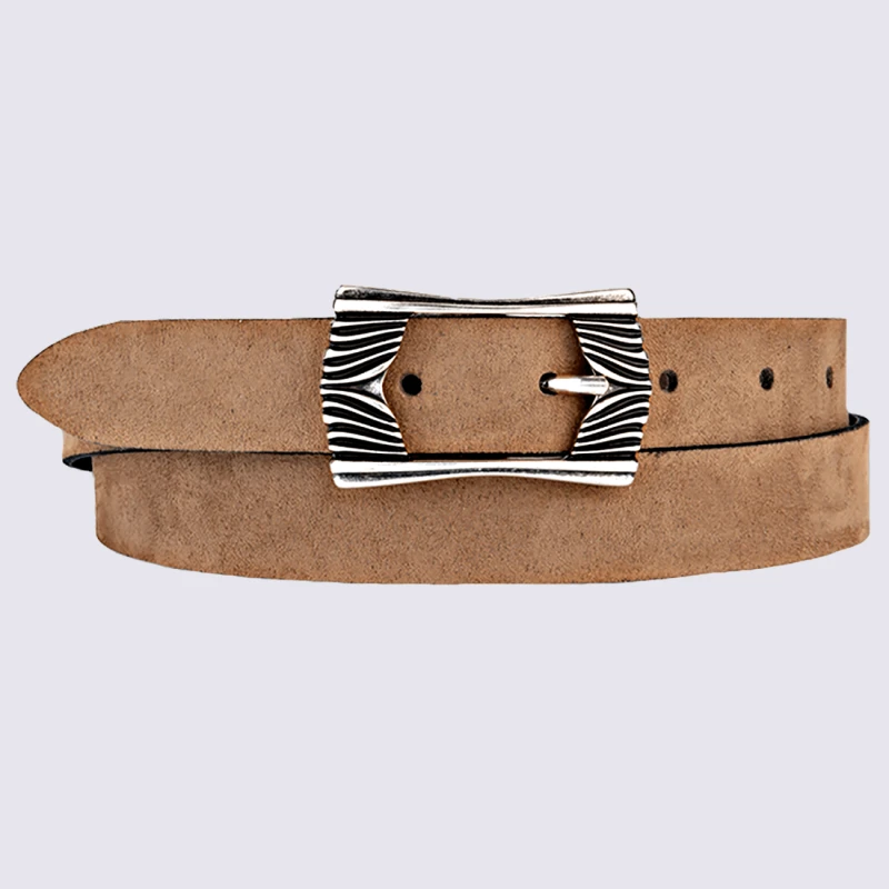 Ceinture Bernd Götz, Ceinture élégante Femme En Cuir Camel