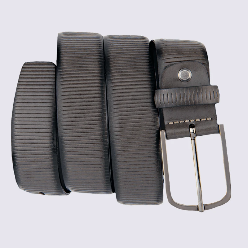 Ceinture Bernd Götz, Ceinture élégante Femme En Cuir Gris