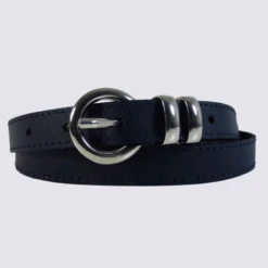 Ceinture Bernd Götz, Ceinture En Cuir Tendance Femme En Cuir Marine