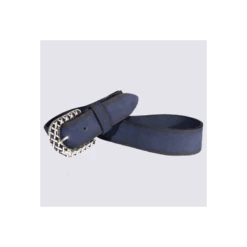 Ceinture Bernd Götz, Ceinture Moderne Femme En Cuir Bleu Marine