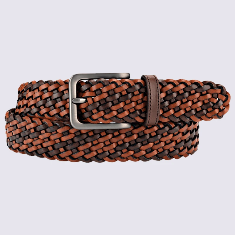 Ceinture Bernd Götz, Ceinture Tressée En Cuir Brun