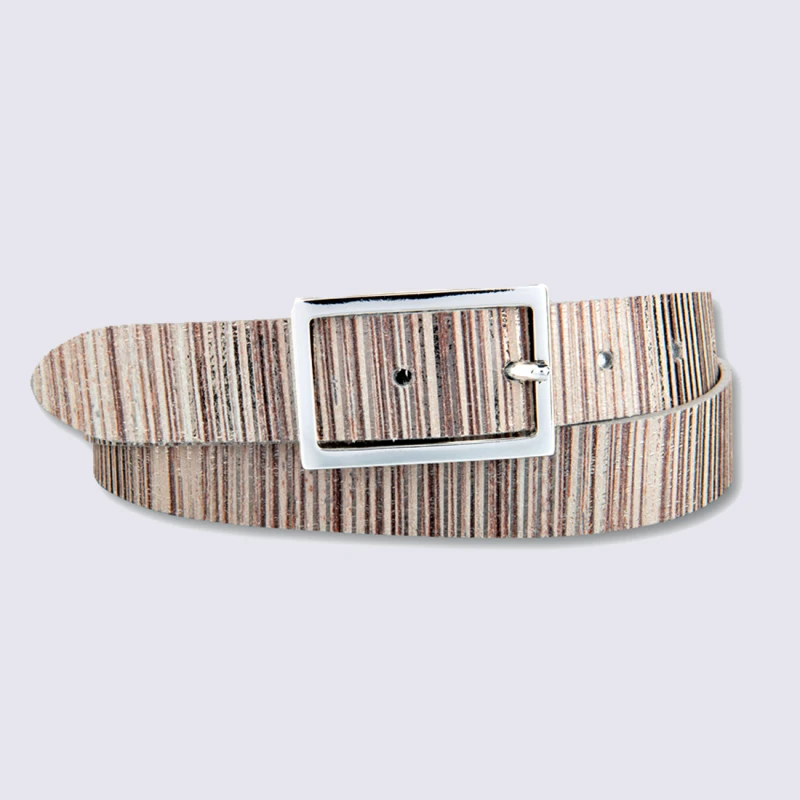 Ceinture Bernd Götz, Ceinture Femme En Cuir Champagne
