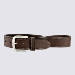 Ceinture Bernd Götz, Ceinture Femme En Cuir Marron Foncé