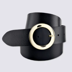 Ceinture Bernd Götz, Ceinture Tendance Femme En Cuir Noir
