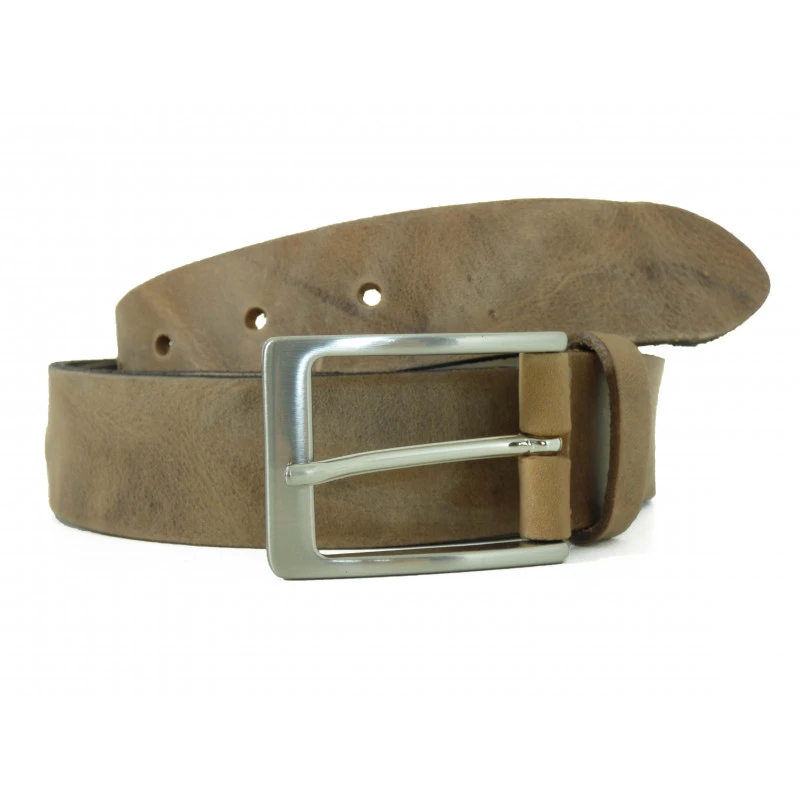 Ceinture Bernd Gotz En Cuir Pierre Brune Tendance