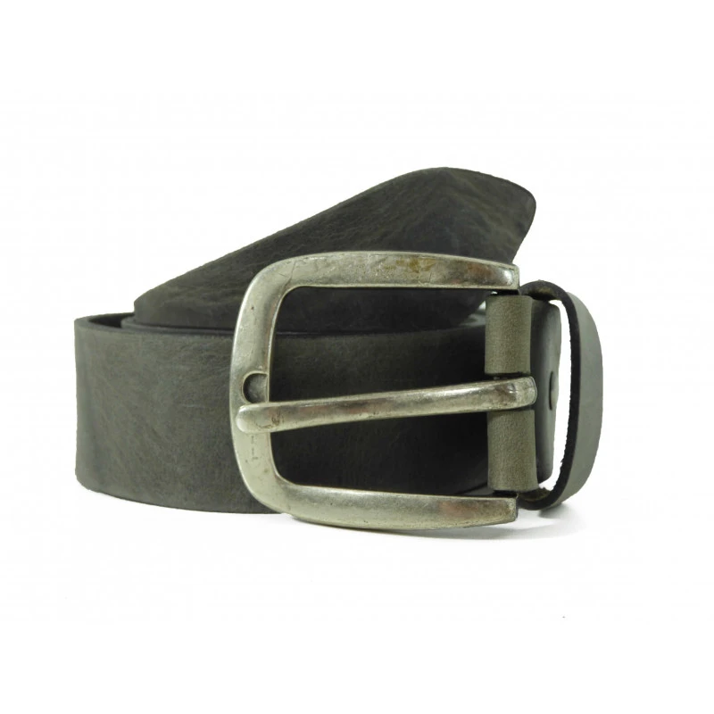Ceinture Bernd Götz En Cuir Taupe Effet Froissé
