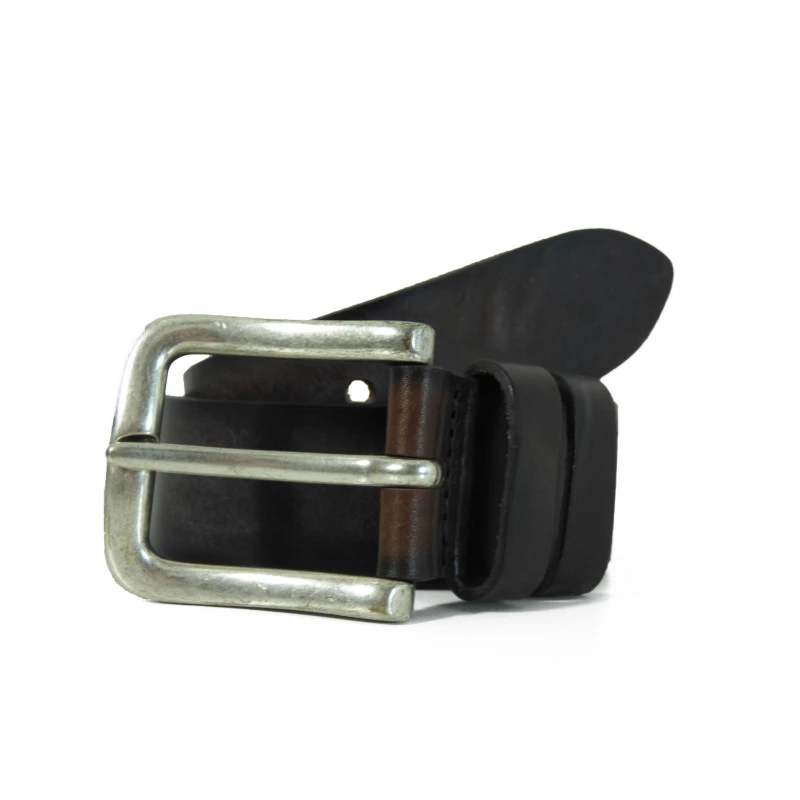 Ceinture En Cuir Marron Foncé Bernd Götz Homme