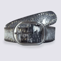 Ceinture Femme Bernd Götz Noir Et Argent Tendance