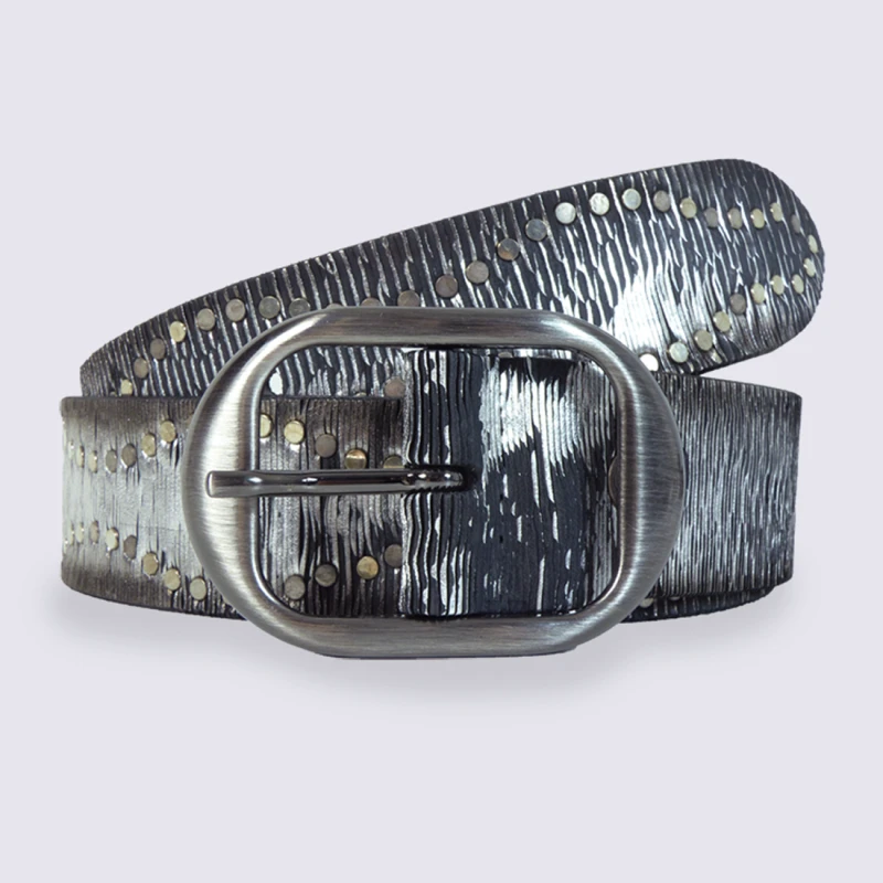 Ceinture Femme Bernd Götz Noir Et Argent Tendance