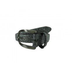 Ceinture Femme En Cuir Bernd Götz Noir Et Argent