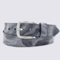 Ceinture Homme Bernd Götz En Cuir Bleu