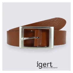 Ceinture Pour Homme Bernd Götz En Cuir Cognac