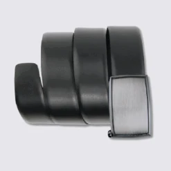 Ceinture Pour Homme En Cuir Noir Bovino