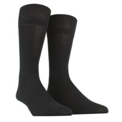 Chaussette Doré Doré Homme Noir En Coton Fil D'écosse