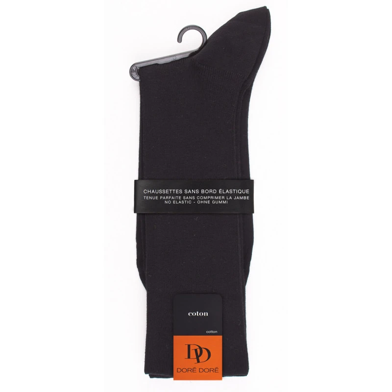 Chaussettes Doré Doré 5 Paires + 1 Offerte En Coton Noir – Image 2
