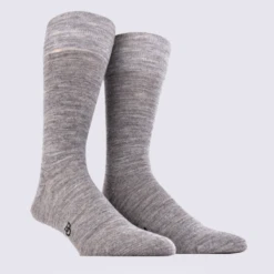 Chaussettes Doré Doré, Chaussettes Chaudes Homme En Laine Et Coton Gris Bourrasque
