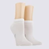 Chaussettes Doré Doré, Chaussettes Confort Femme En Coton Egyptien Blanc
