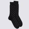 Chaussettes Doré Doré, Chaussettes Cravate Losangettes En Laine Homme Noir
