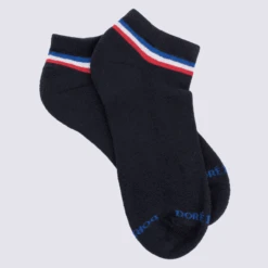 Chaussettes Doré Doré, Chaussettes édition Spéciale France JO Femme En Coton Marine Foncé