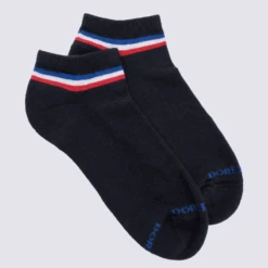 Chaussettes Doré Doré, Chaussettes édition Spéciale France JO Homme En Coton Marine Foncé