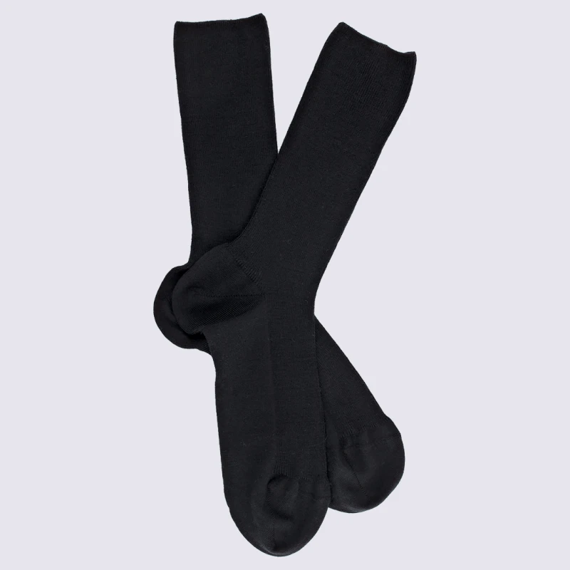 Chaussettes Doré Doré, Chaussettes En Laine Confort Femme Noir – Image 2