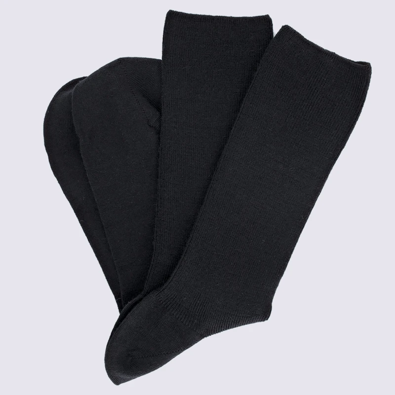 Chaussettes Doré Doré, Chaussettes En Laine Confort Femme Noir – Image 3