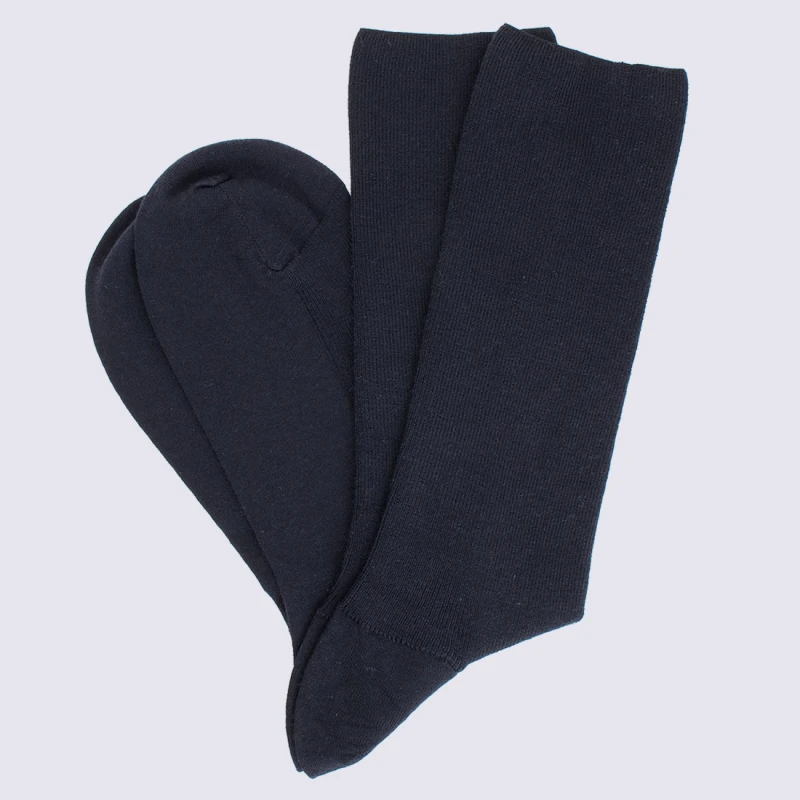 Chaussettes Doré Doré, Chaussettes En Laine Confort Homme Bleu Marine – Image 2