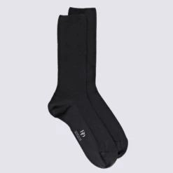 Chaussettes Doré Doré, Chaussettes En Laine Confort Homme Noir