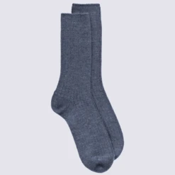 Chaussettes Doré Doré, Chaussettes En Laine Homme Gris