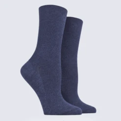 Chaussettes Doré Doré, Chaussettes Femme En Coton Jeans Foncé