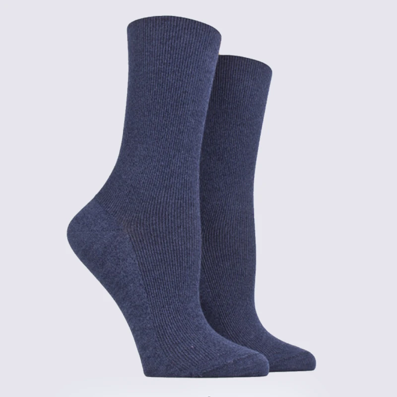 Chaussettes Doré Doré, Chaussettes Femme En Coton Jeans Foncé