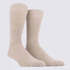 Chaussettes Doré Doré, Chaussettes Homme En Laine Et Cachemire Beige Chrysalide