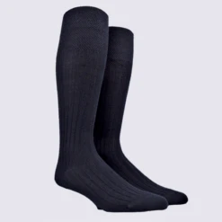 Chaussettes Doré Doré, Chaussettes Homme En Laine Mérinos Et Coton Marine