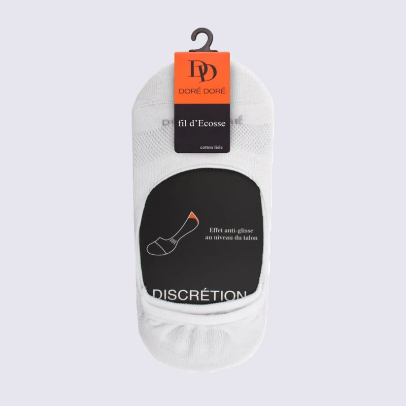 Chaussettes Doré Doré, Chaussettes Invisibles Pour Femme En Coton Ecru