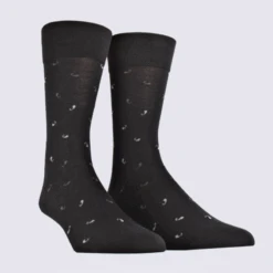 Chaussettes Doré Doré, Chaussettes Noir Homme En Laine Mérinos Noir