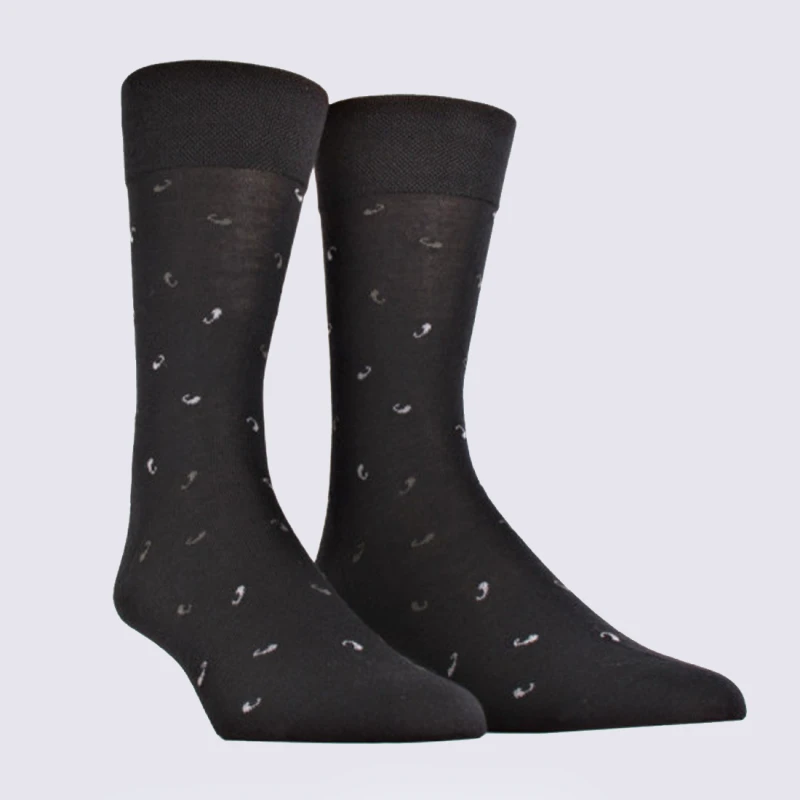 Chaussettes Doré Doré, Chaussettes Noir Homme En Laine Mérinos Noir