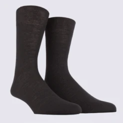 Chaussettes Doré Doré, Chaussettes Homme En Laine Mérinos Noir